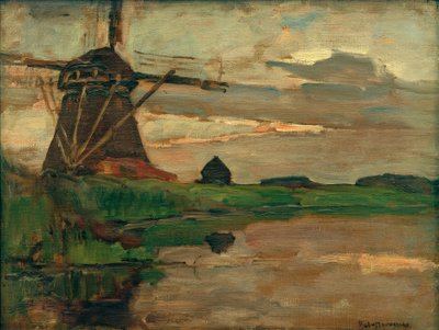 Oostzijder Mühle von Piet Mondrian